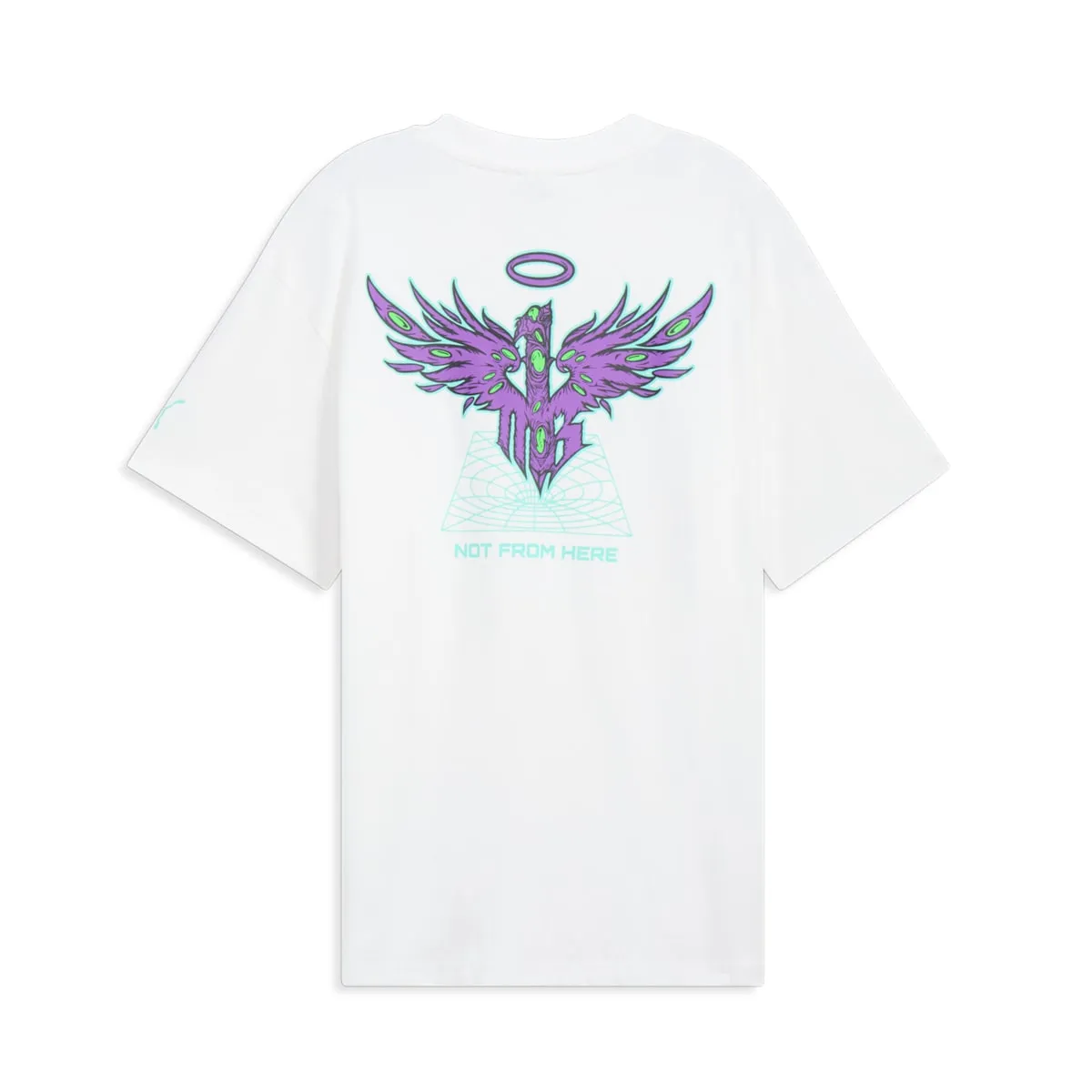 PUMA x LAMELO Be You Basketball T-shirt 'White' 627746-03 sold by KicksCrew product image thumbnail 2