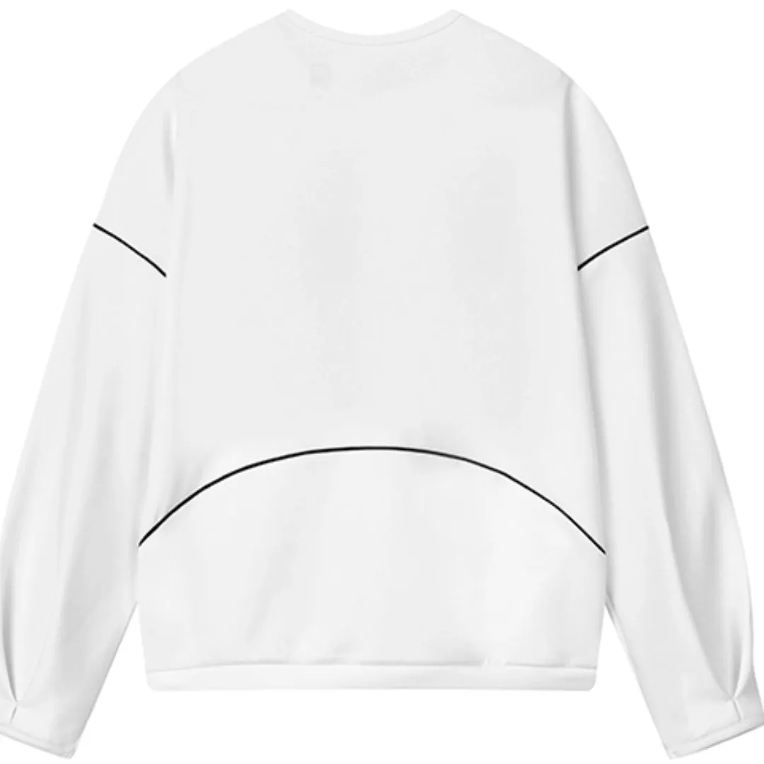 (WMNS) FILA Athletics Letter Printed Pullover Sports Sweatshirt 'White' A11W131229F-WT sold by KicksCrew product image thumbnail 2