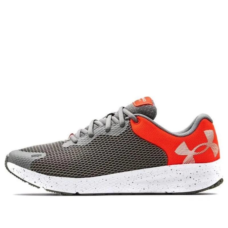 Under Armour Charged Pursuit 2 'Big Logo Speckle - Concrete Phoenix Fire' 3025249-101 sold by KicksCrew