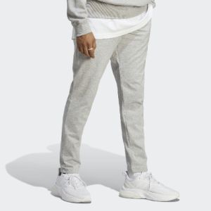 adidas Essentials Single Jersey Tapered Open Hem Pants 'Medium Grey Heather' IC9411 sold by KicksCrew