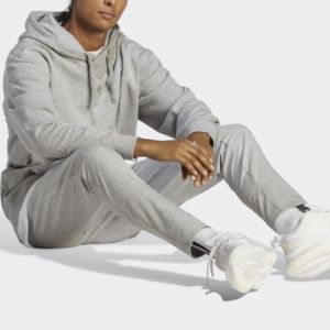 adidas Essentials Single Jersey Tapered Open Hem Pants 'Medium Grey Heather' IC9411 sold by KicksCrew