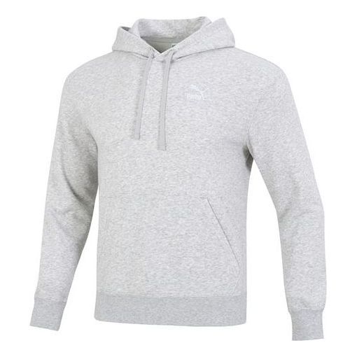 Puma Classics Small Logo Training Hoodie 'Grey' 537849-04 sold by KicksCrew