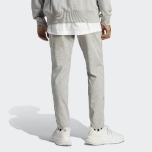 adidas Essentials Single Jersey Tapered Open Hem Pants 'Medium Grey Heather' IC9411 sold by KicksCrew