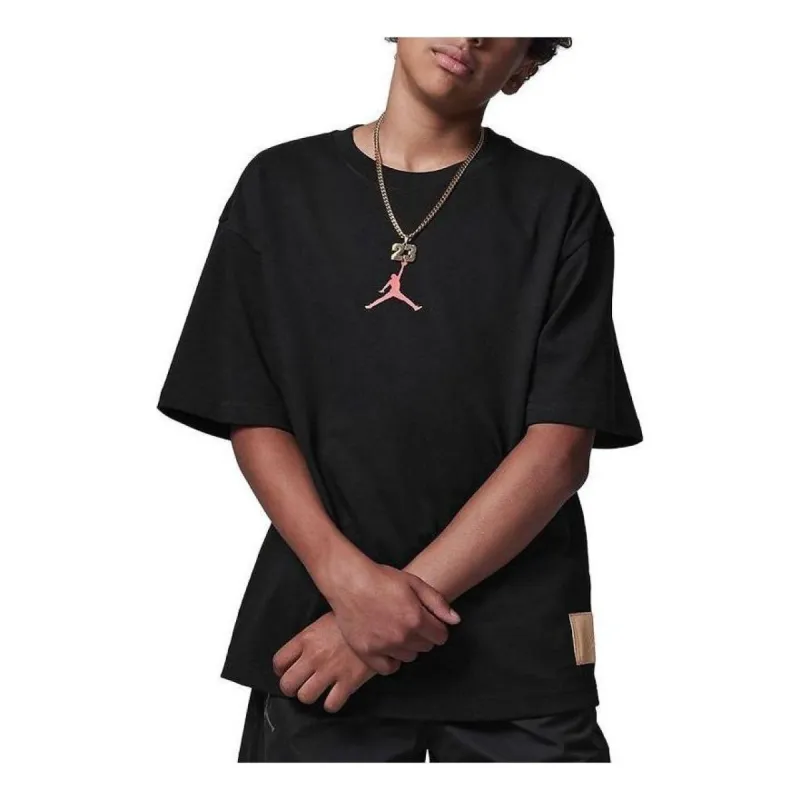 (GS) Air Jordan Oversized T-Shirt 'Black Multi' FV2829-010 sold by KicksCrew