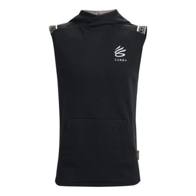 Under Armour Curry Fleece Sleeveless Hoodie 'Black' 1366637-001 sold by KicksCrew