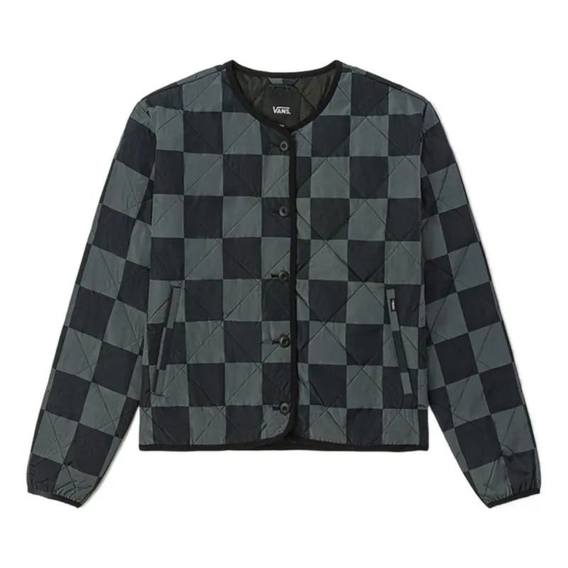 (WMNS) Vans Outdoor Club Forces Check Liner Jacket 'Grey Black' VN00043RKOU sold by KicksCrew
