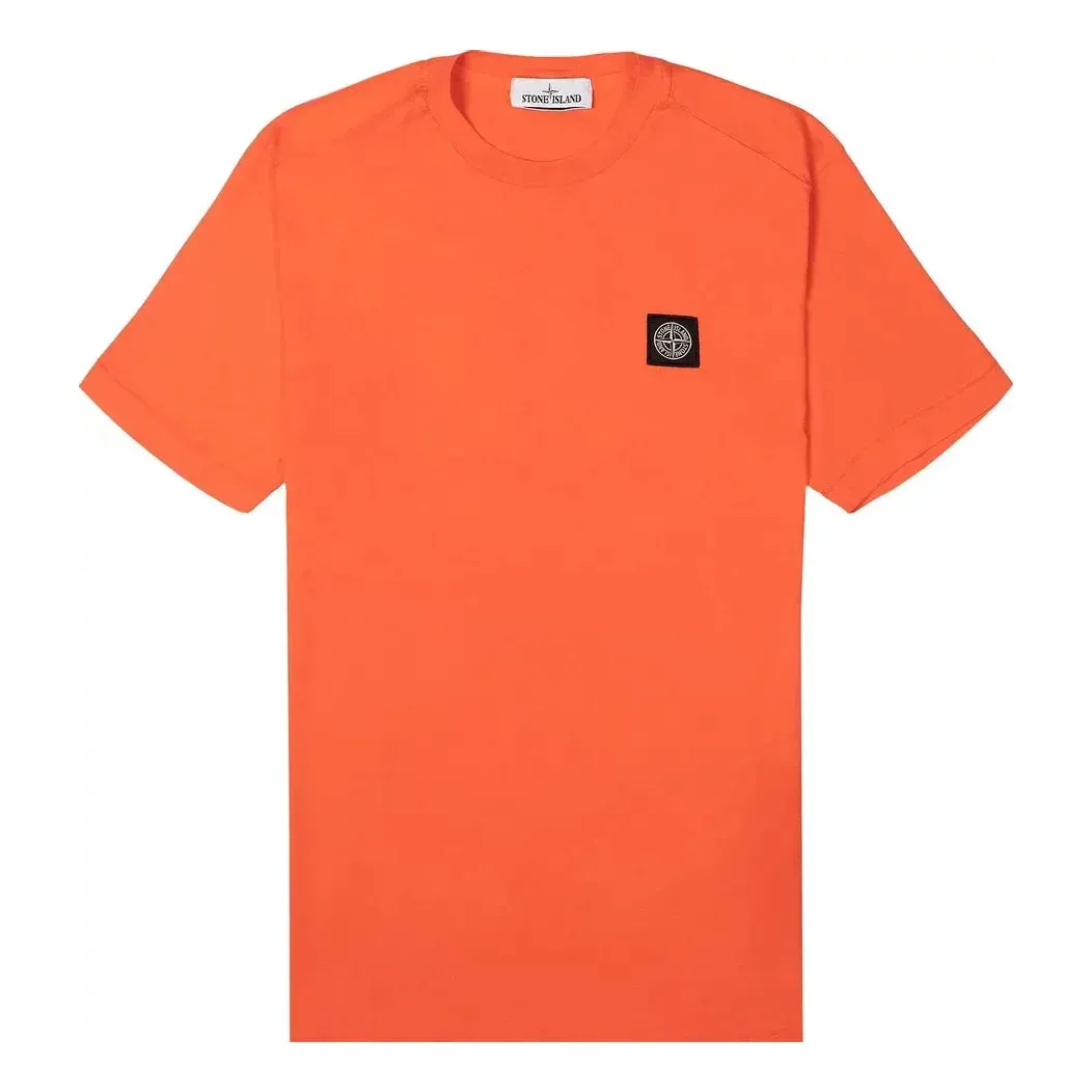 STONE ISLAND T-shirt 'Orange' 761524113-V0032 sold by KicksCrew