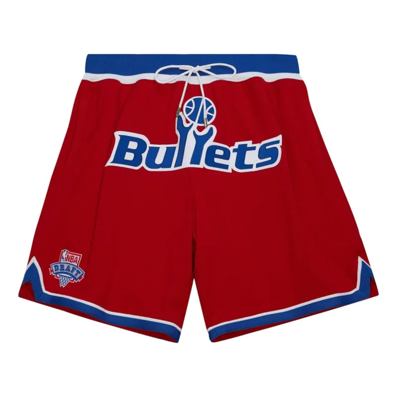Mitchell & Ness x Just Don Hardwood Classics Shorts 'Washington Bullets 1993' SHORMO22022-WBURDRY93 sold by KicksCrew