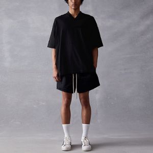 Fear of God Essentials SS23 V-Neck Tee 'Jet Black' 125SP234116F sold by KicksCrew