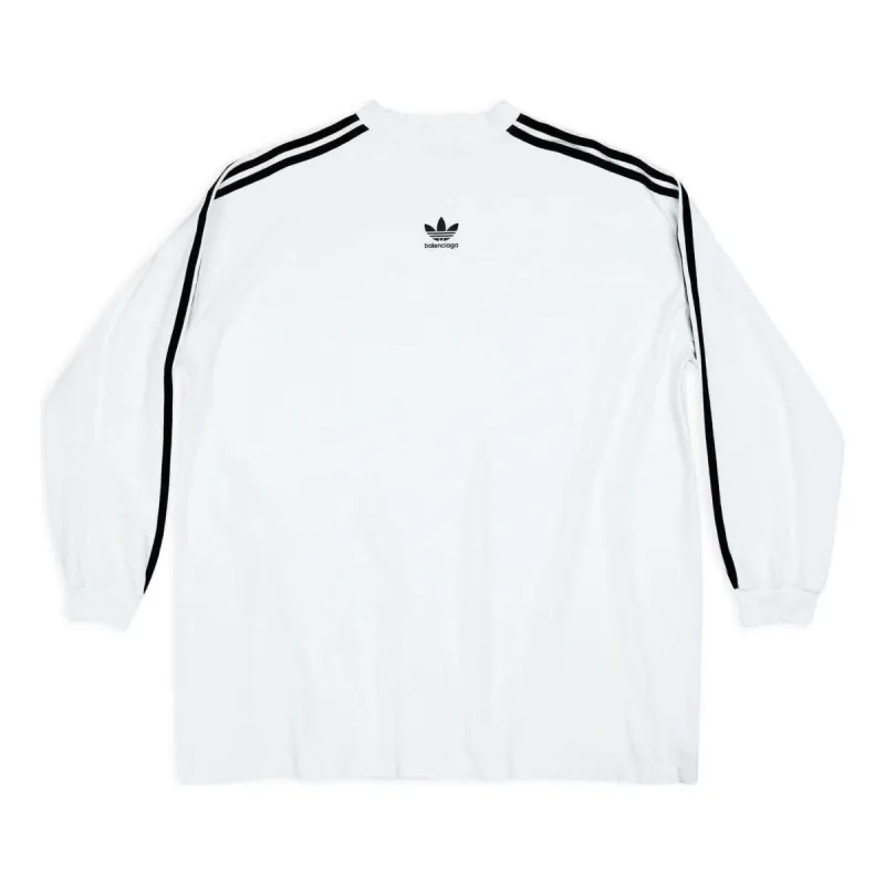 Balenciaga x adidas Long Sleeve T-shirt Oversized 'White' 728789TNVA61156 sold by KicksCrew