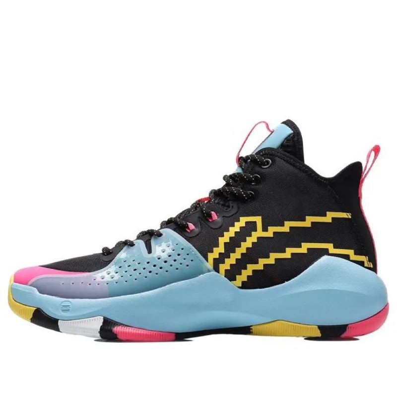 Li-Ning Combat High 'Black Blue Pink' ABAR059-1 sold by KicksCrew