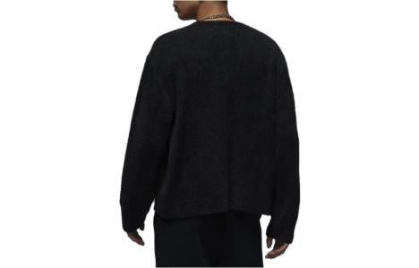 Air Jordan Flight Heritage Crop Sweater 'Black' FD7390-045 sold by KicksCrew