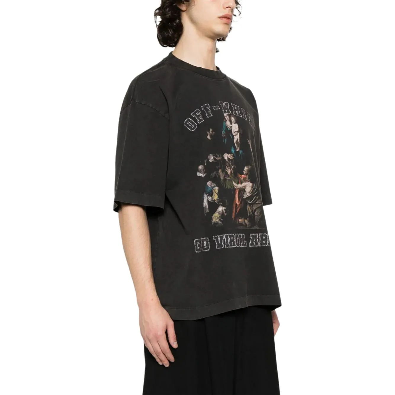 【関税込み】Off-White ブラック College Skate Tシャツ Off-White Mary Skate Short-Sleeve T-Shirt 'Black