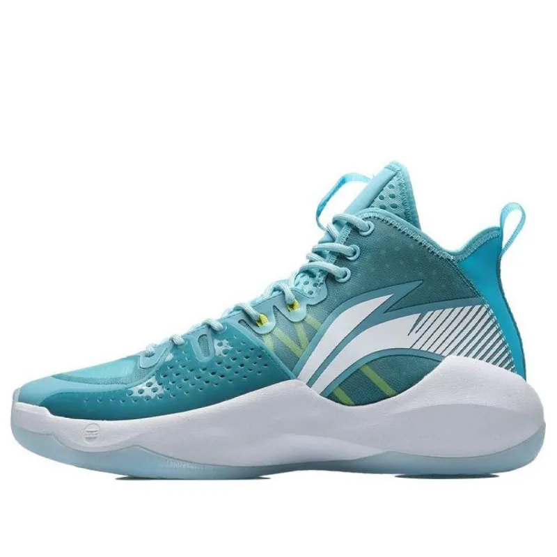 Li-Ning Combat High 'White Blue Green' ABAR059-2 sold by KicksCrew