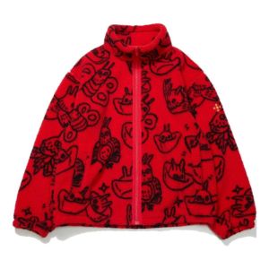 Li-Ning Rijindoujin Fleece Track Jacket 'Red' AFDT007-2 sold by KicksCrew