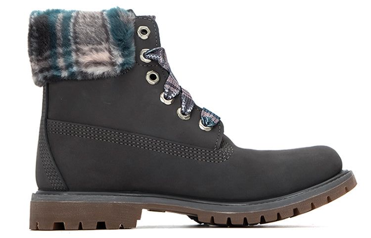 (WMNS) Timberland Lindon Woods 6 Inch Waterproof Boot 'Dark Grey Nubuck and Black Printed Collar' A2MA5C64 sold by KicksCrew product image thumbnail 2