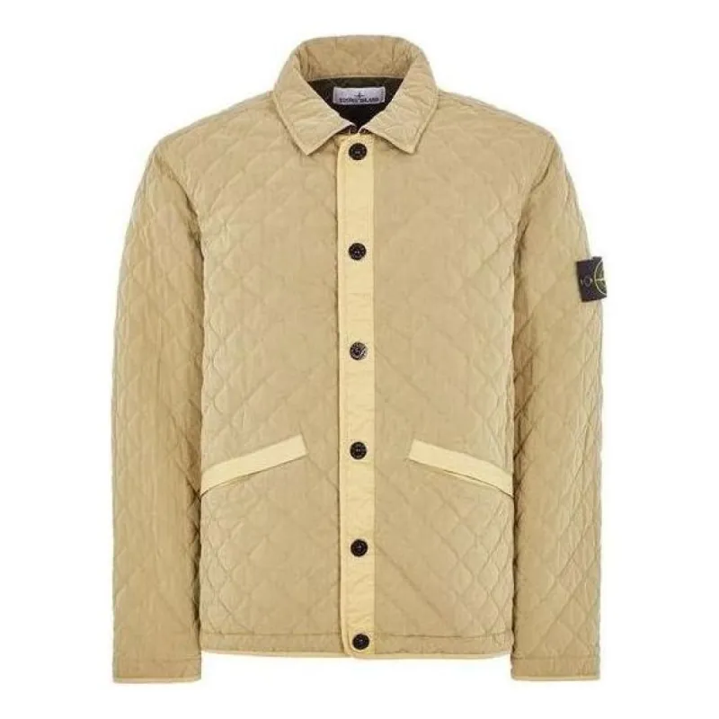 STONE ISLAND Light Quilted Jacket 'Natural Beige' 7915Q0933-V0091 sold by KicksCrew