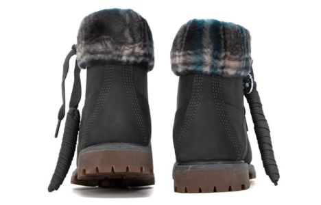 (WMNS) Timberland Lindon Woods 6 Inch Waterproof Boot 'Dark Grey Nubuck and Black Printed Collar' A2MA5C64 sold by KicksCrew
