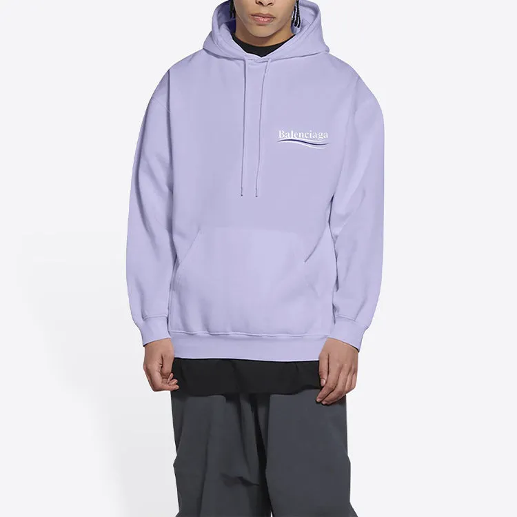 Balenciaga Political Campaign Hoodie Medium Fit 'Purple' 600583TKVI93072 sold by KicksCrew product image thumbnail 4