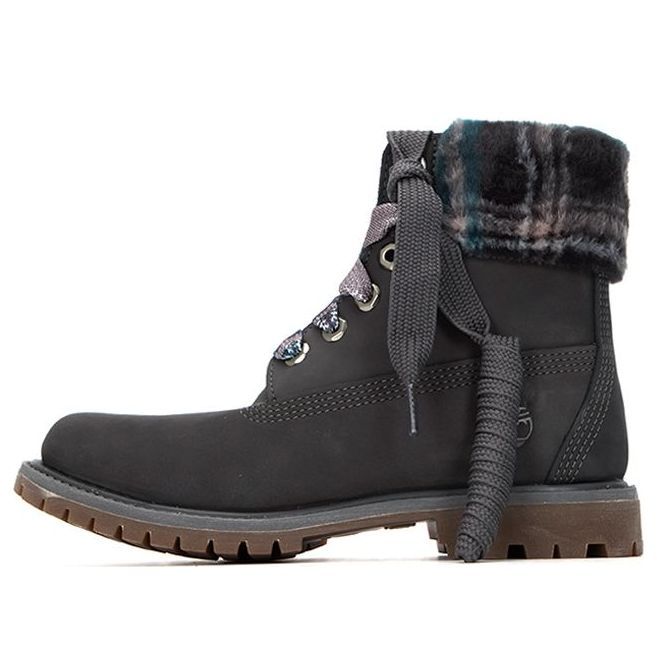 (WMNS) Timberland Lindon Woods 6 Inch Waterproof Boot 'Dark Grey Nubuck and Black Printed Collar' A2MA5C64 sold by KicksCrew
