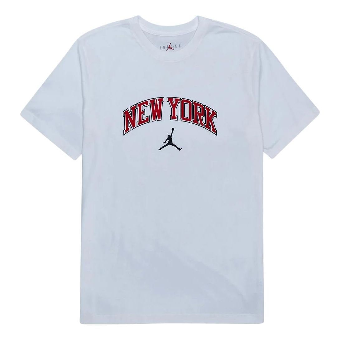 Air Jordan Logo T-Shirt 'New York' DX5596-100 sold by KicksCrew
