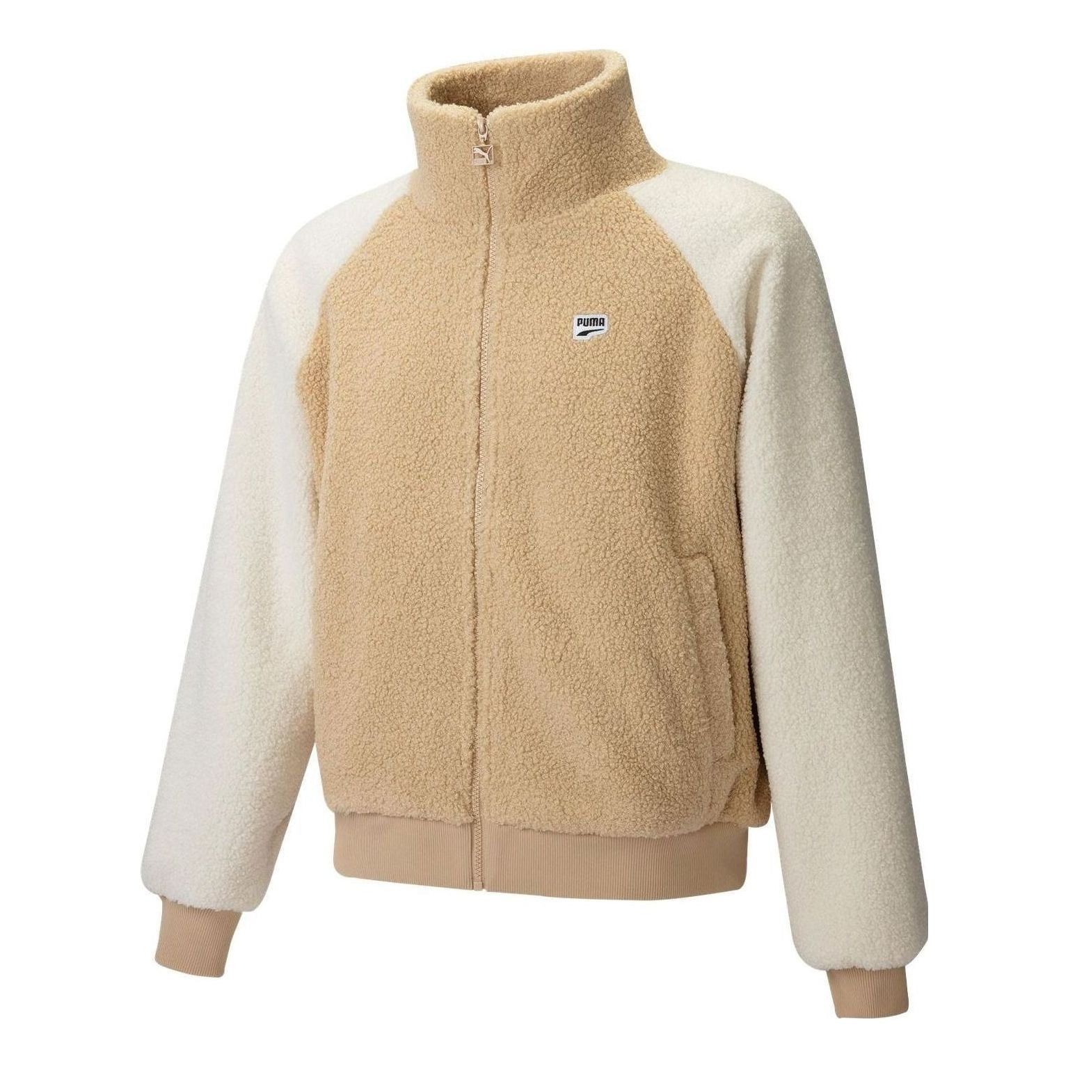Puma Reglan Sleeve Sherpa Jacket 'Beige' 539569-20 sold by KicksCrew