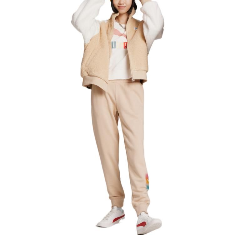 Puma Reglan Sleeve Sherpa Jacket 'Beige' 539569-20 sold by KicksCrew product image thumbnail 3