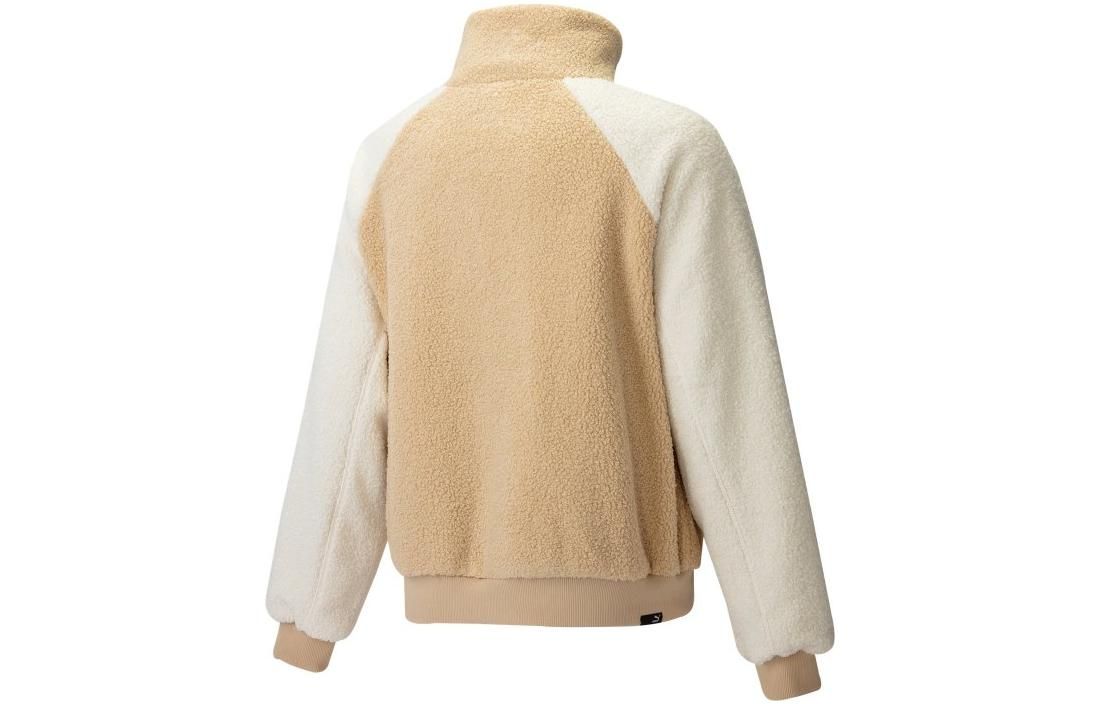 Puma Reglan Sleeve Sherpa Jacket 'Beige' 539569-20 sold by KicksCrew product image thumbnail 2