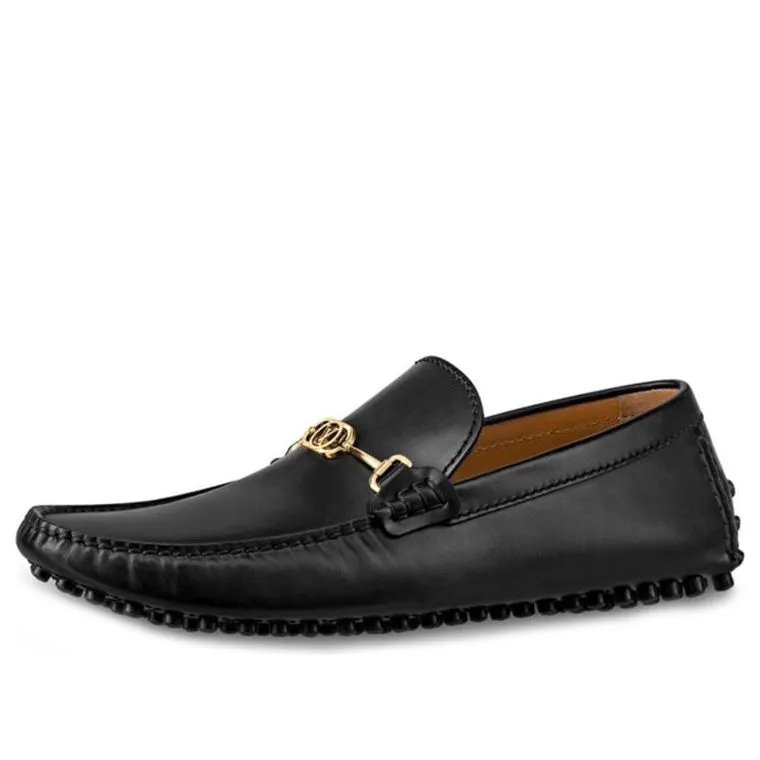 LOUIS VUITTON Porto Vecchio Loafers 'Black' 1A5F9K sold by KicksCrew