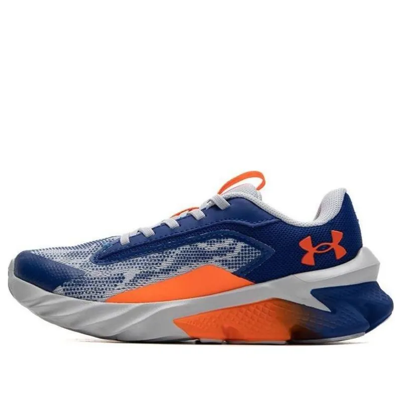 (GS) Under Armour BPS Scramjet 4 'Blue Orange Grey' 3024209-404 sold by KicksCrew