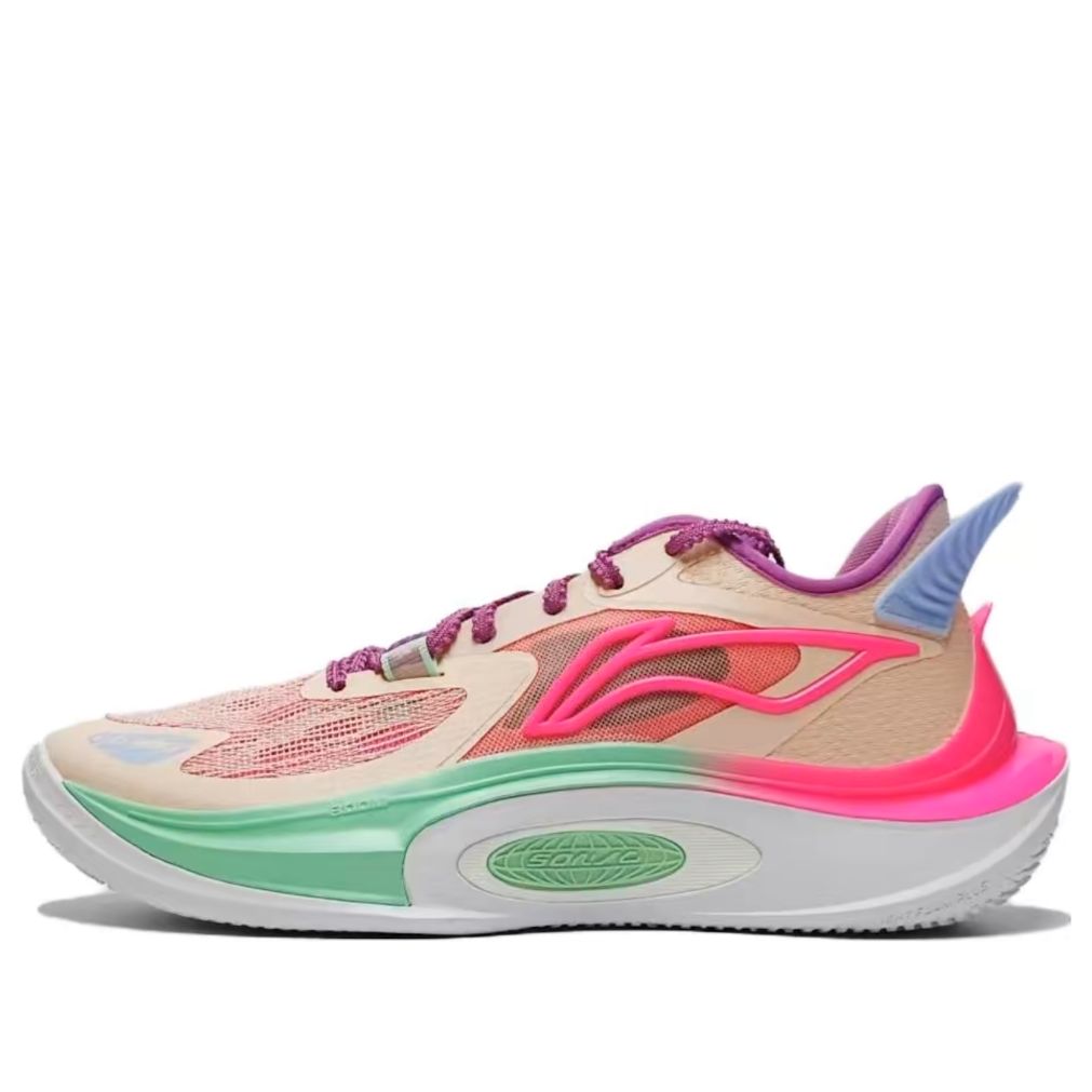 Li-Ning Sonic 11 V2 'Beige Neon Pink Mint' ABAT045-5 sold by KicksCrew