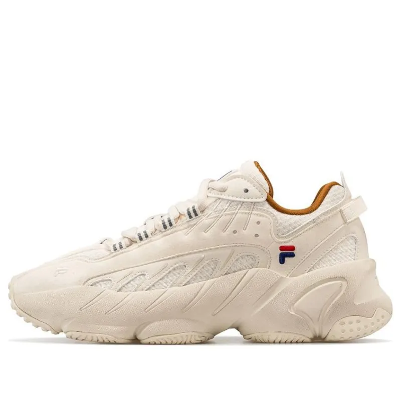 (WMNS) FILA FUSION ADE Vintage Shoes 'White Brown' T12M031118FWG sold by KicksCrew