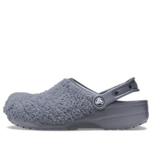 Crocs Classic Fuzz Mania Clogs 'Slate Grey' 206625-0DA sold by KicksCrew