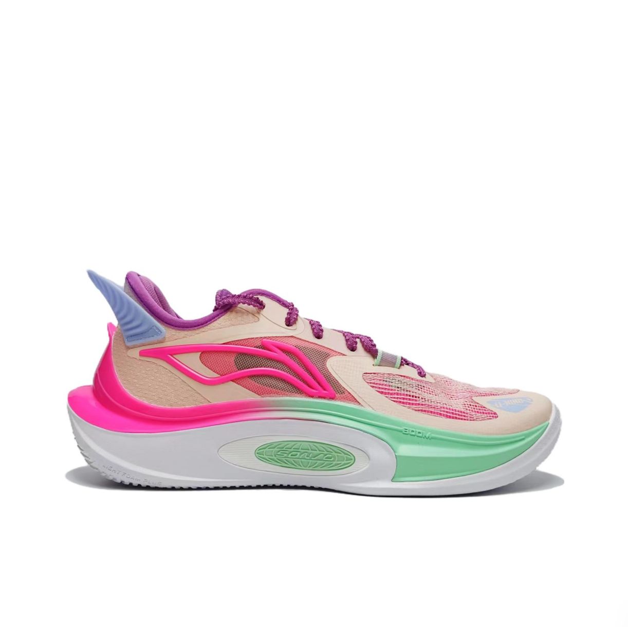 Li-Ning Sonic 11 V2 'Beige Neon Pink Mint' ABAT045-5 sold by KicksCrew product image thumbnail 3