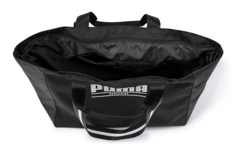 (WMNS) Puma Core Base Large Shopper Bag 'Black White' 076569-01 sold by KicksCrew
