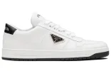 (WMNS) PRADA Downtown Perforated Leather Sneakers 'White Black' 1E792M_3LJ6_F0964_F_030 sold by KicksCrew