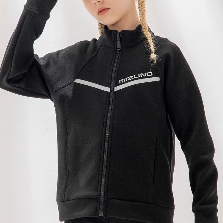 (GS) Mizuno Sportwear Track Jacket 'Black' 32CA2A53 sold by KicksCrew product image thumbnail 2