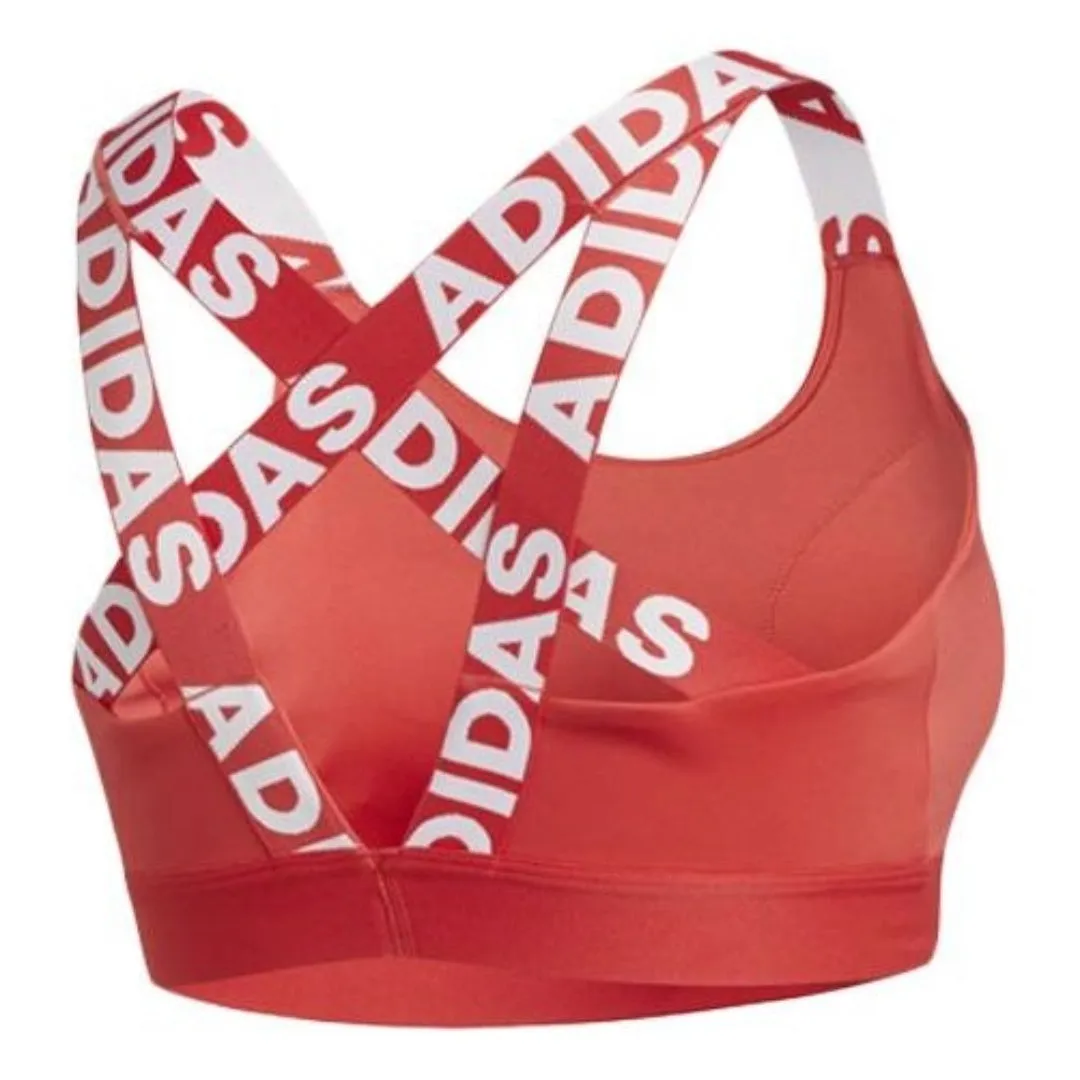 (WMNS) adidas Don't Rest Branded Bra 'red' Asia Sizing FJ6086 sold by KicksCrew product image thumbnail 2