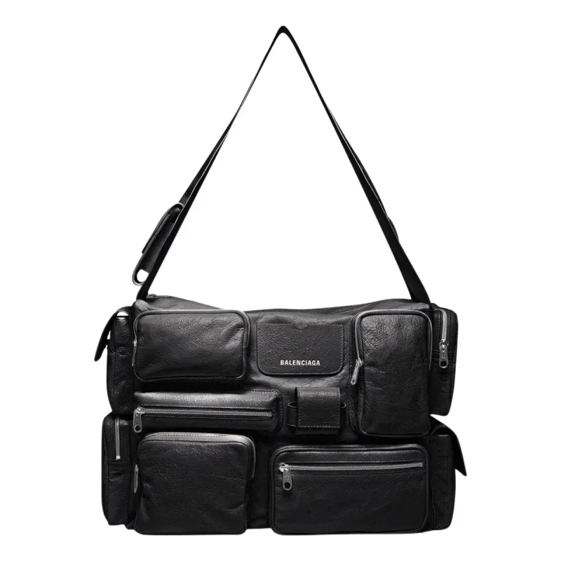 Balenciaga Superbusy Large Sling Bag 'Black' 702168210C81000 sold by KicksCrew