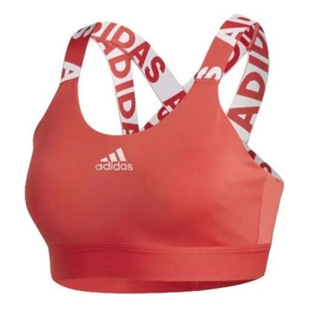 (WMNS) adidas Don't Rest Branded Bra 'red' Asia Sizing FJ6086 sold by KicksCrew