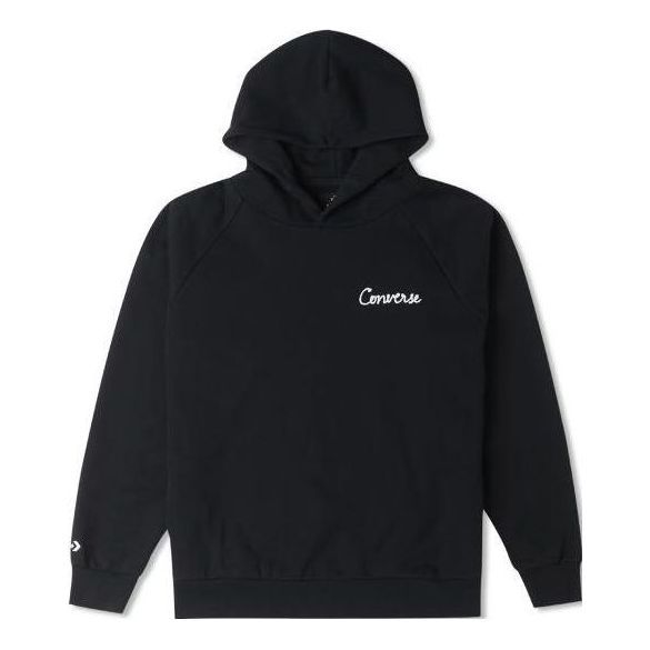 Converse Raglan Elevated Hoodie 'Black' 10024580-A01 sold by KicksCrew