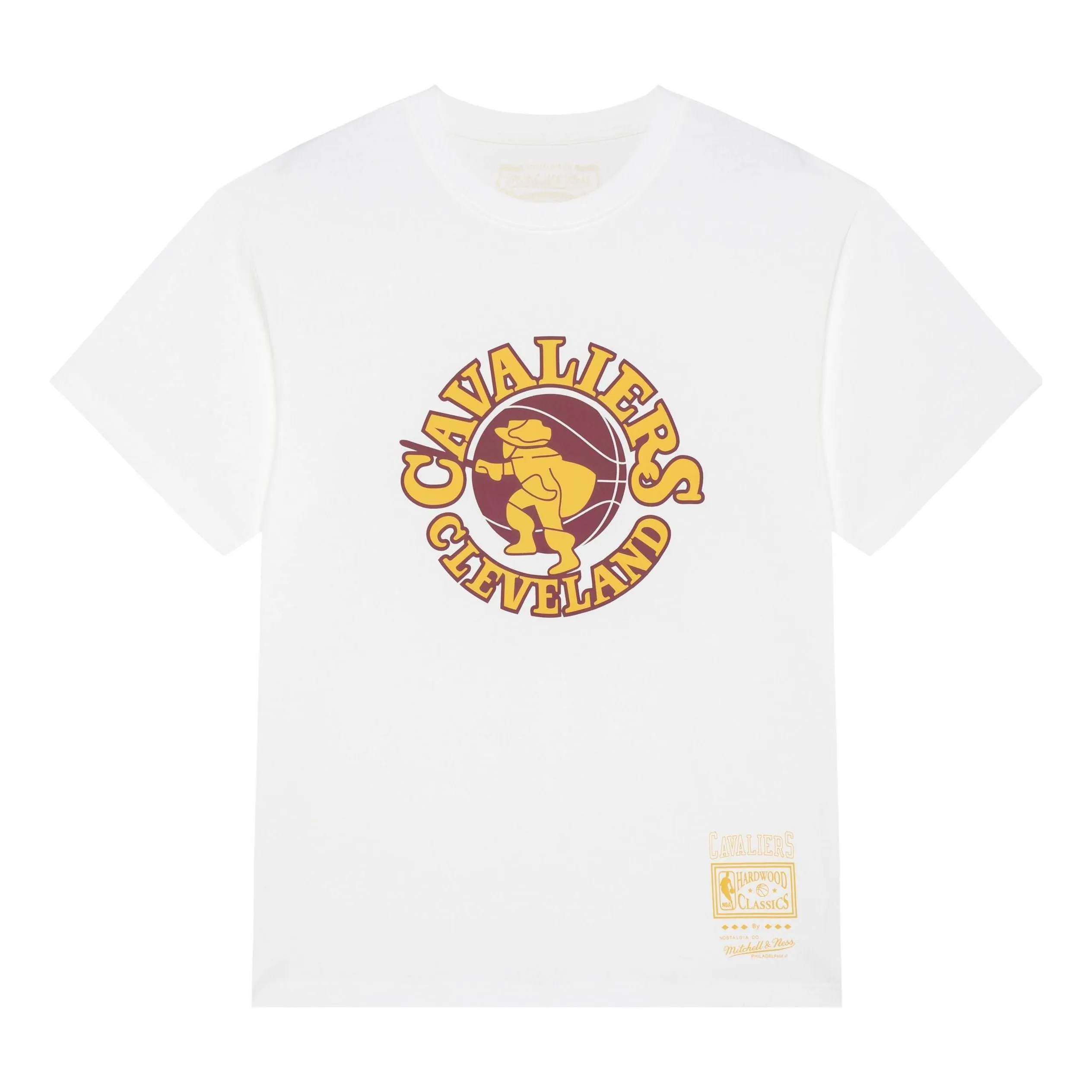 Mitchell & Ness x Nba Cleveland Cavaliers Vintage Logo Ringer T-shirt 'White' MNJYSST230164-WHITE sold by KicksCrew