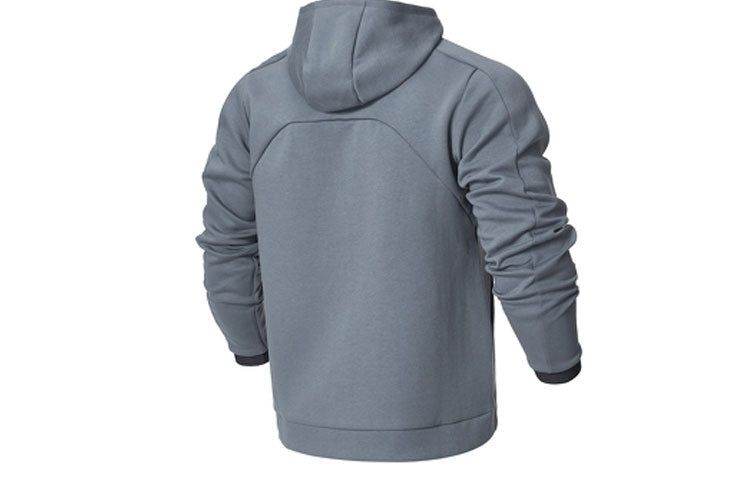 New Balance Logo Sportswear Tech Fleece Windrunner Jacket 'Grey Black' AMJ21178-LED sold by KicksCrew product image thumbnail 2