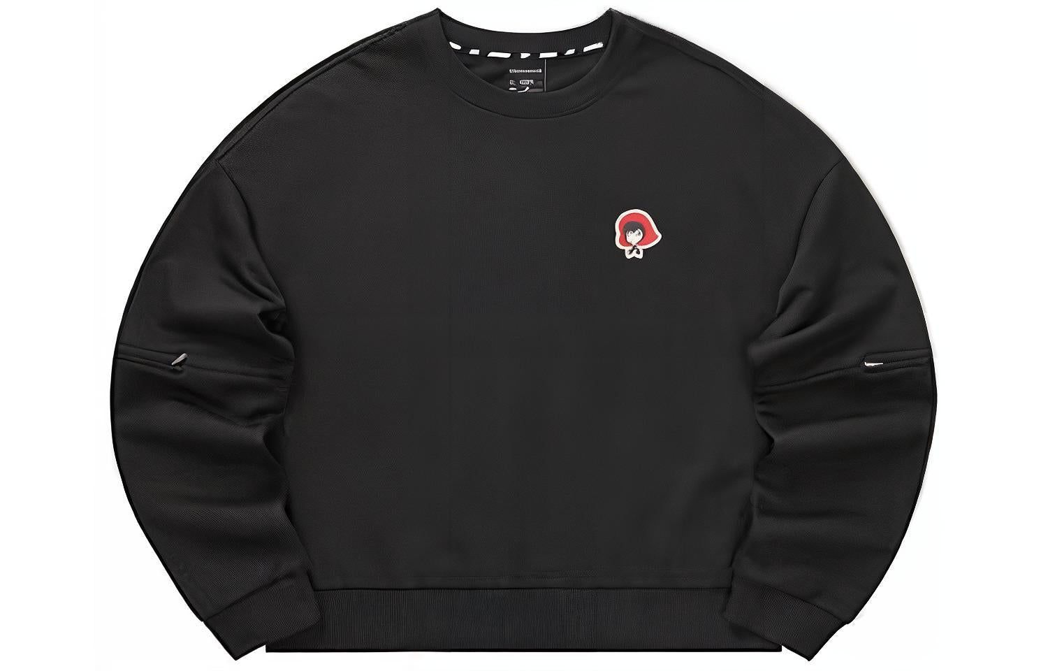 (WMNS) Skechers Casual Crew Sweater 'Black Red' L322W086-0018 sold by KicksCrew product image thumbnail 2