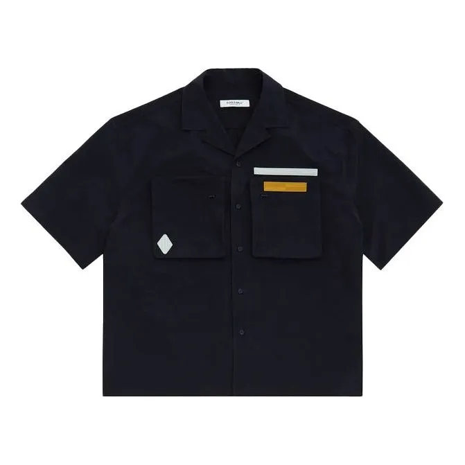 A-COLD-WALL* Pocket Poplin Shirt 'Navy Blue' ACWMSH047-NAVY sold by KicksCrew