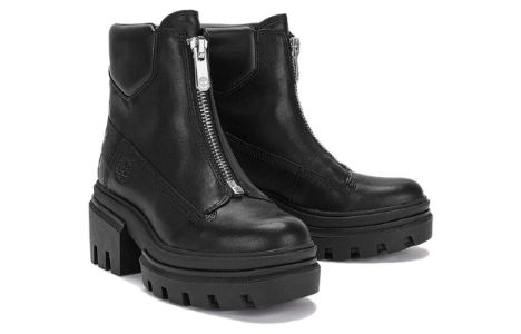 (WMNS) Timberland Everleigh Front-Zip Boot 'Black Nubuck' A5YJV sold by KicksCrew