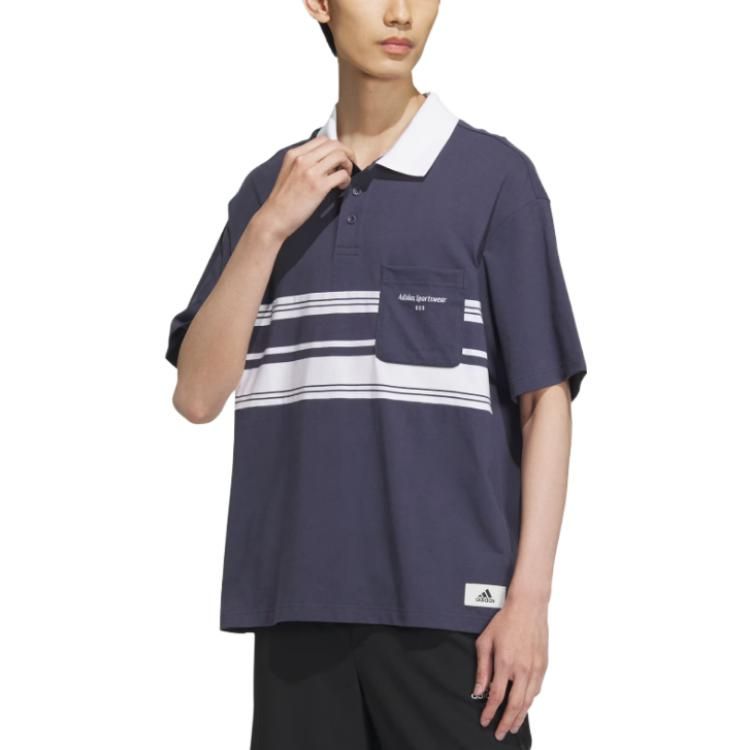 Adidas SPW SS Polo Shirts 'Navy White' IS4945 sold by KicksCrew product image thumbnail 2