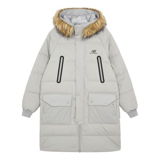 New Balance Classic Long Down Jacket 'White' AMJ14321-ARF sold by KicksCrew