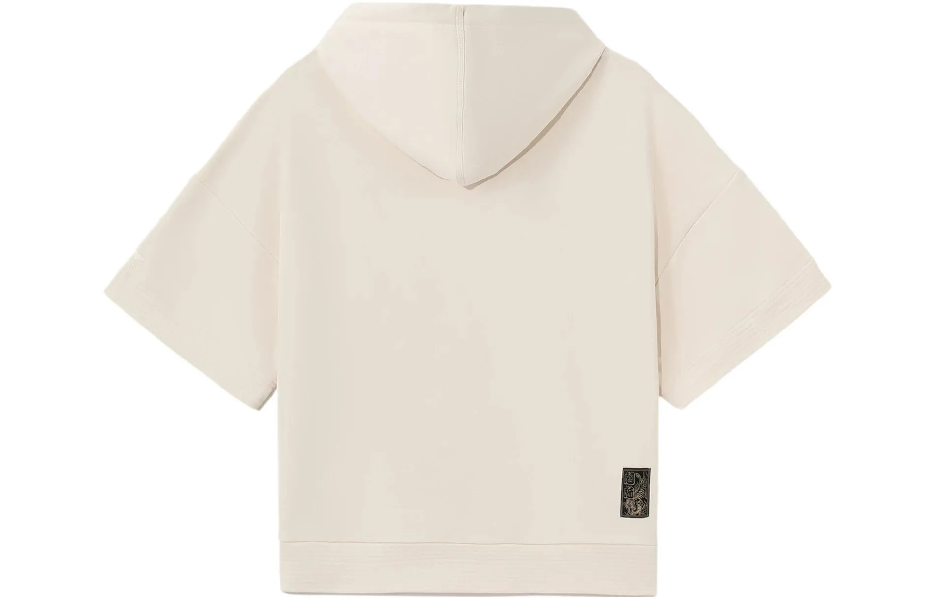 Li-Ning Counterflow Embroidered Logo Short Sleeve Hoodie 'Light Brown' AWDS597-2 sold by KicksCrew product image thumbnail 2