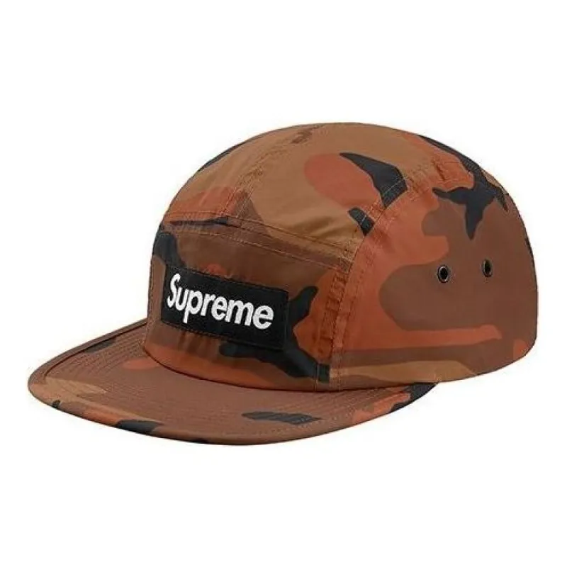Supreme FW18 Reflective Camo Camp Cap 'Orange' SUP-FW18-162 sold by KicksCrew